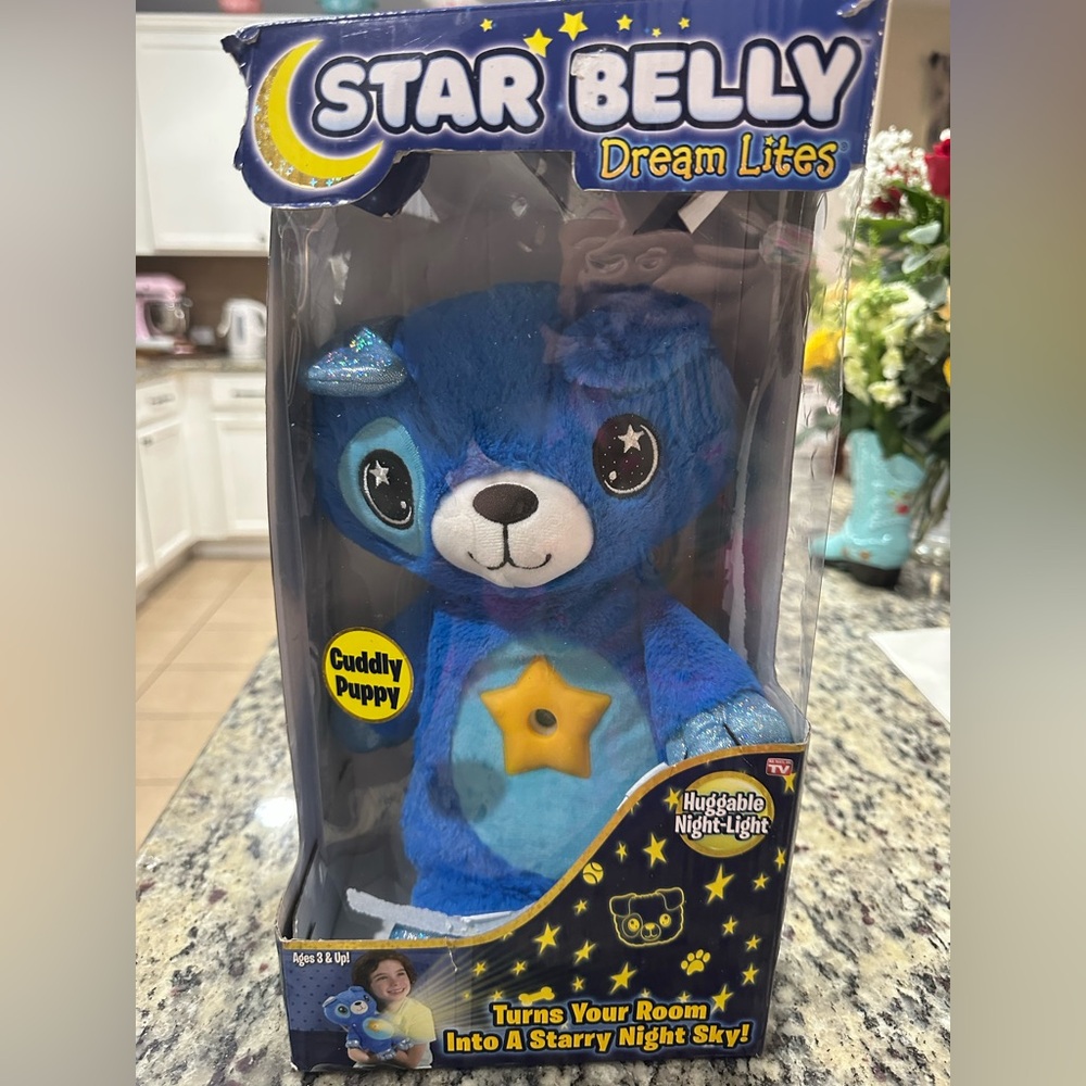 🌙 Star Belly Dream Lites – Cuddly Puppy Night Light Plush ⭐